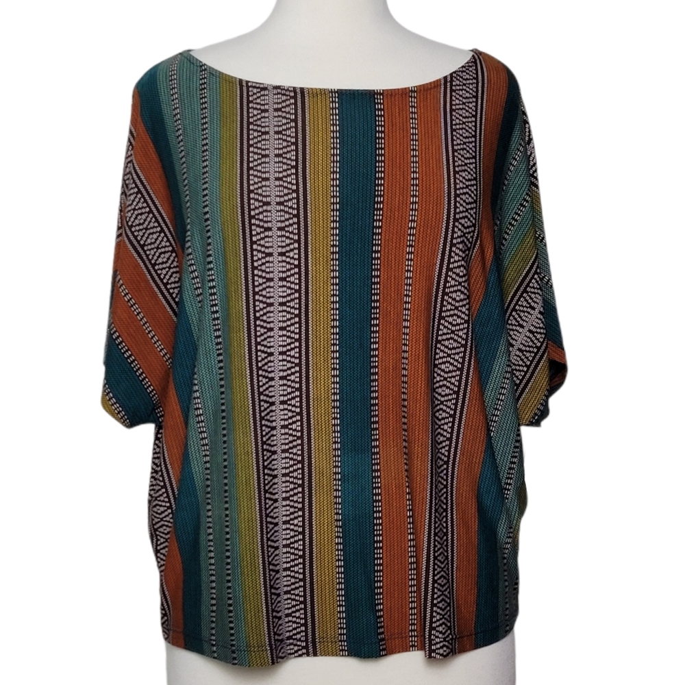 UNKNOWN BRAND Top Blouse Tribal Stripes